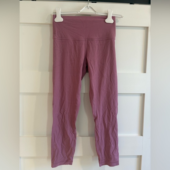 Lululemon High Rise Align Ribbed Tights Size 4 - Picture 2 of 3
